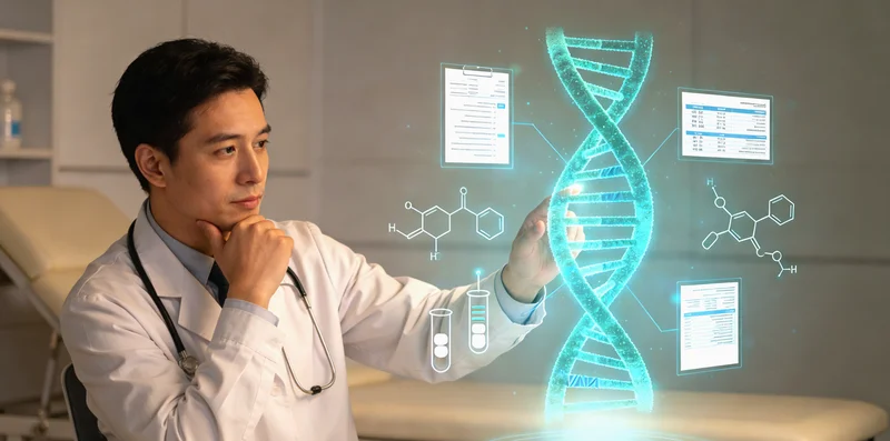 四平医院医生向患者解释基因检测