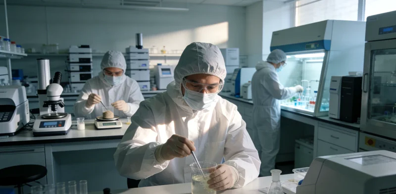 富锦基因检测实验室内部技术人员