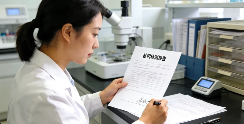 西双版纳患者与医生共同查看基因