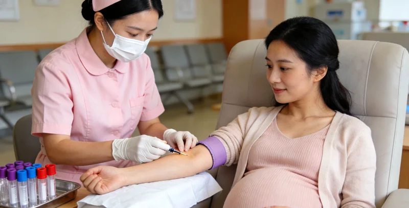 黔西护士为患者进行静脉采血用于