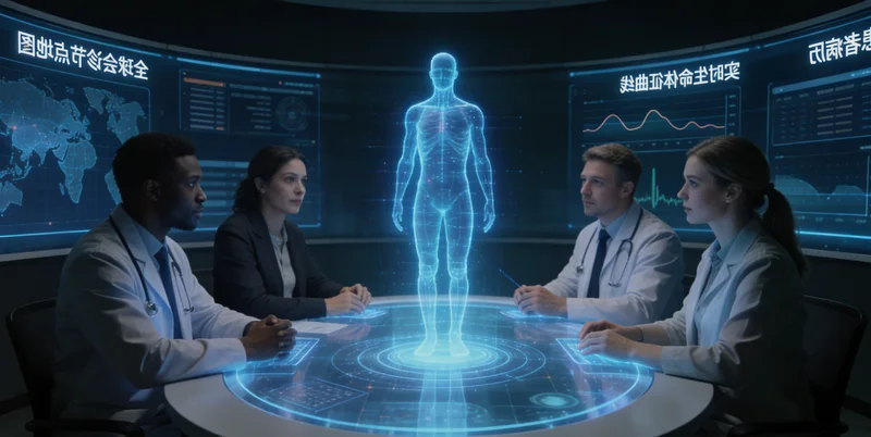 象征天津未来医疗发展的基因科技