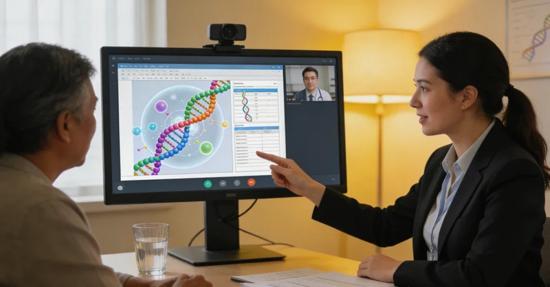 吉林家庭进行遗传咨询场景