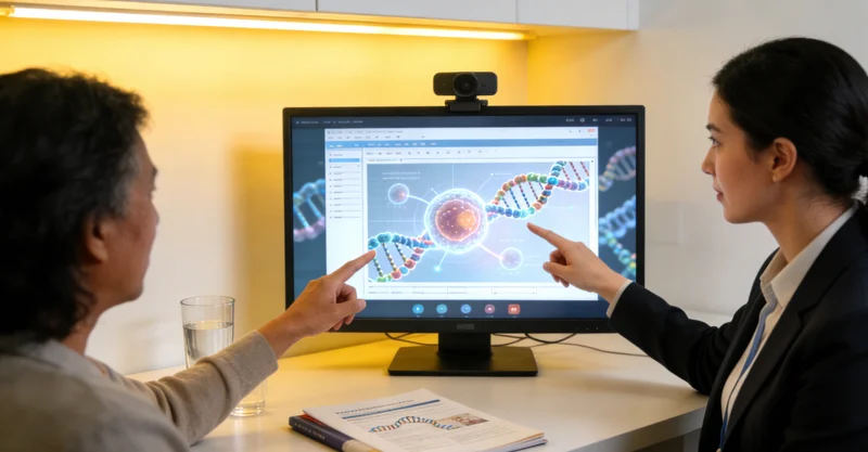 阿尔山遗传咨询医生向家庭讲解基