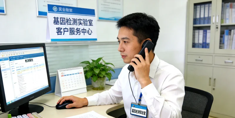 医生在合作为家庭解读基因检测报