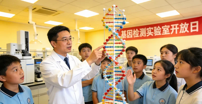 吉安基因检测实验室内部工作场景