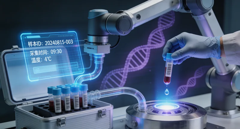 肇东护士进行基因检测血液样本采