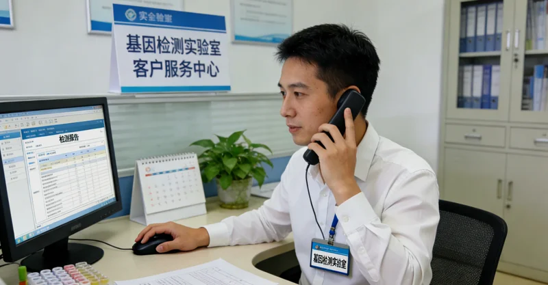 玉溪医院遗传咨询医生向患者解释