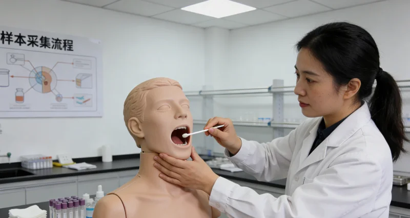 来宾基因检测采样方式示意