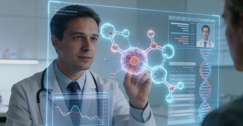 淮南家庭与医生共同查看基因检测