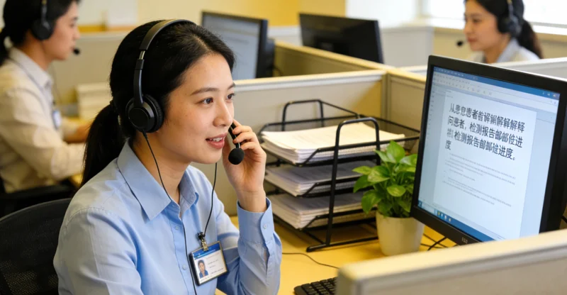 铜川遗传咨询门诊医生与夫妇进行