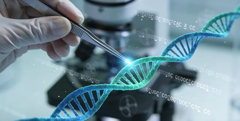 敦化女性与医生查看基因检测报告