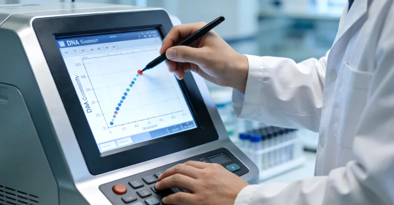 扬州患者在医院与医生讨论基因检