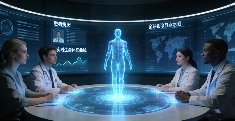 武安患者家属与医生在诊室讨论检