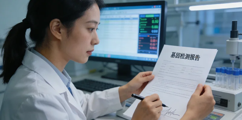 深圳实验室基因检测报告与DNA