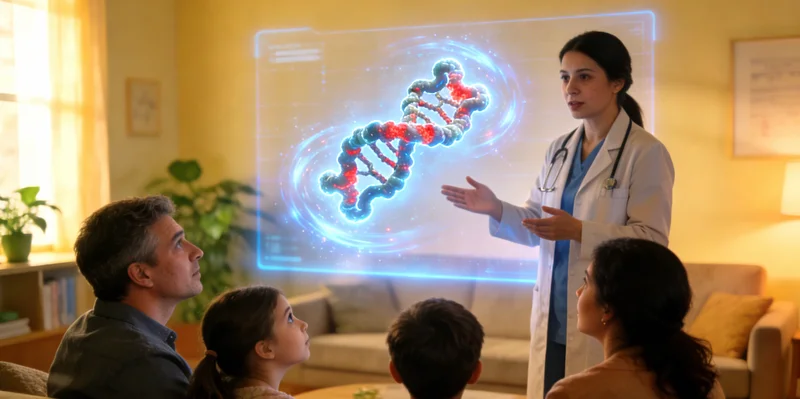 冷水江女性与家人讨论健康担忧