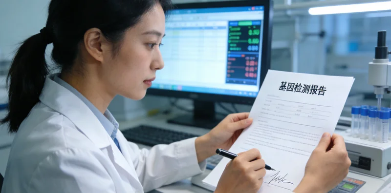 三明患者与医生共同查看基因检测