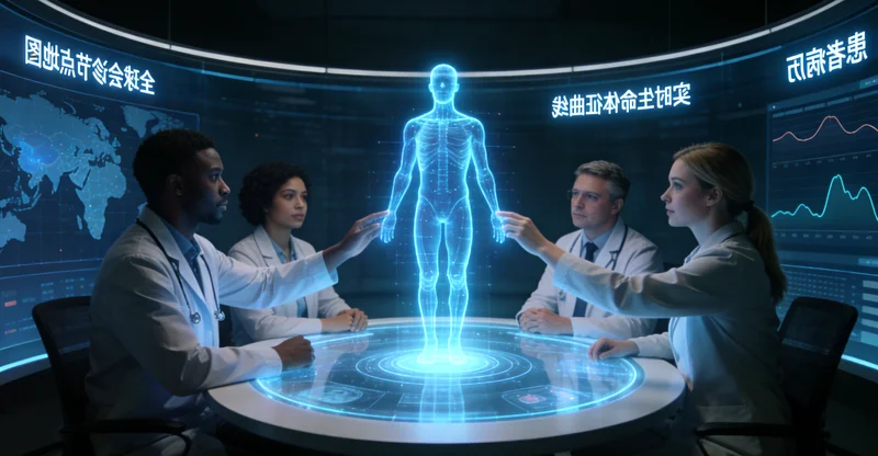 韶山医生与患者家属沟通治疗方案