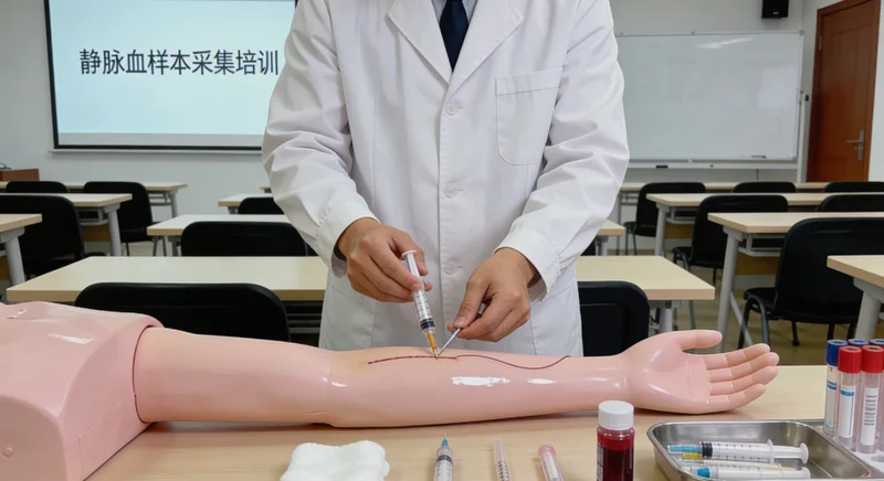 邹城护士进行静脉采血用于基因检