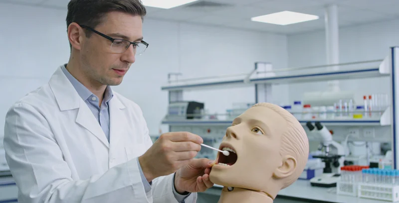 玉门基因检测口腔拭子采样过程