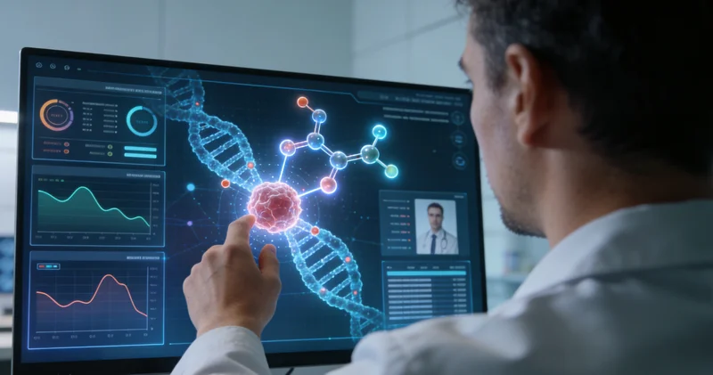 共青城医生与患者讨论肺癌基因检