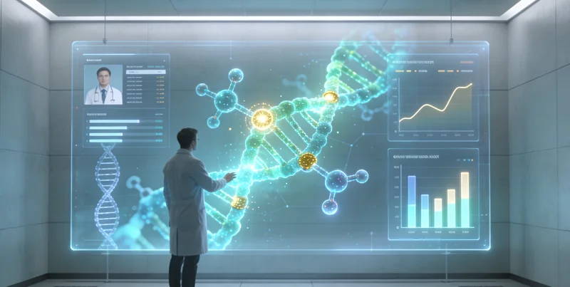 子长居民阅读基因检测报告并与医