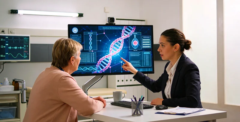 科右前旗医生为居民解读基因检测