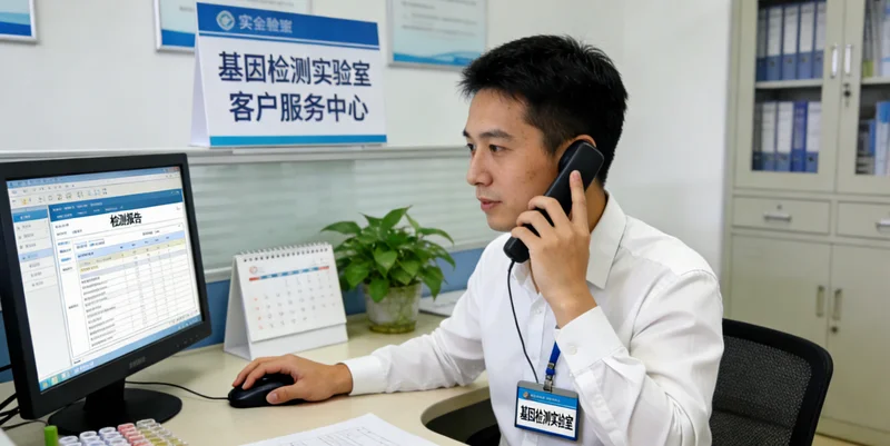 阜阳市民在医院进行遗传咨询场景