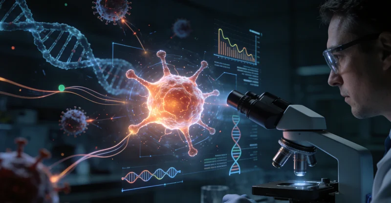 凯里子宫内膜癌病理切片显微镜观