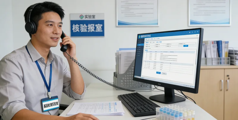 通化遗传咨询师在诊室与咨询者沟