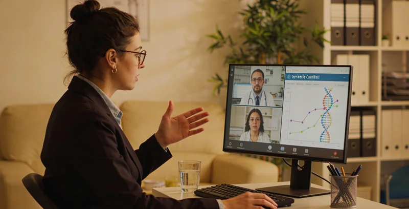 咸阳女性进行遗传咨询场景