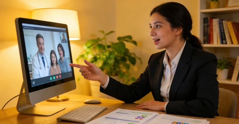 凉山州遗传咨询师向来访者解释基