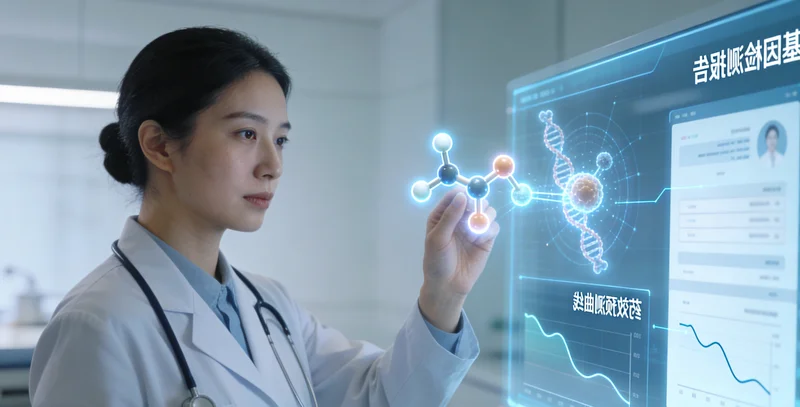 穆棱医生与患者讨论结直肠癌基因