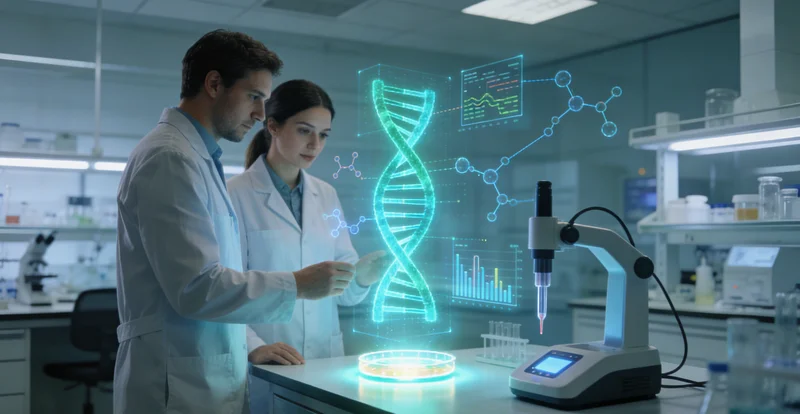 象征武夷山精准医疗未来的抽象科