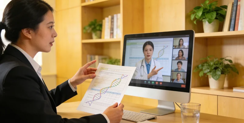 河间家庭女性与医生进行遗传咨询