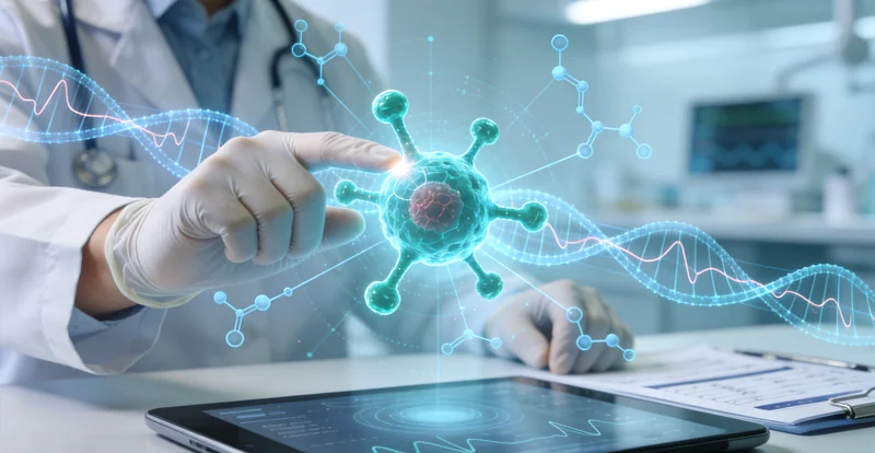 醴陵肠癌靶向治疗精准医疗概念图