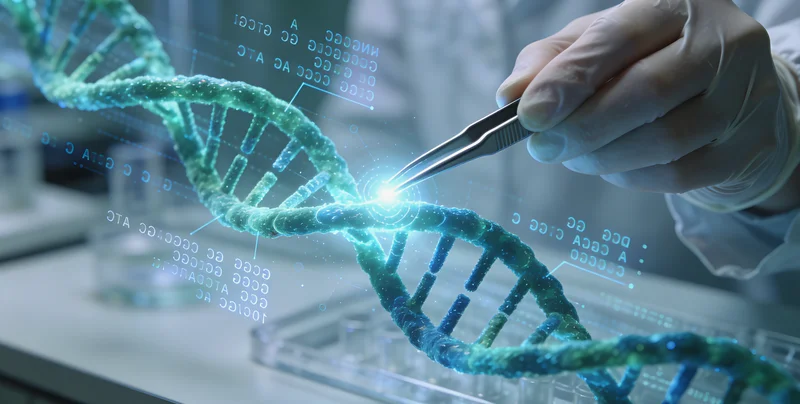 基因检测实验室进行DNA测序分