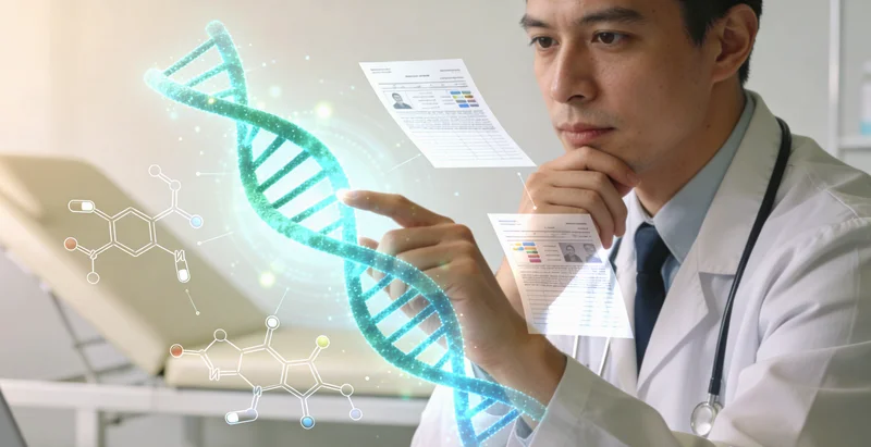 通化医生与患者共同查看基因检测