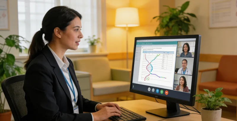 乐陵女性正在进行听力检查咨询