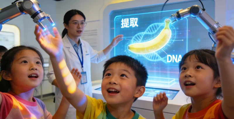 泰州凤城河畔家庭散步健康生活