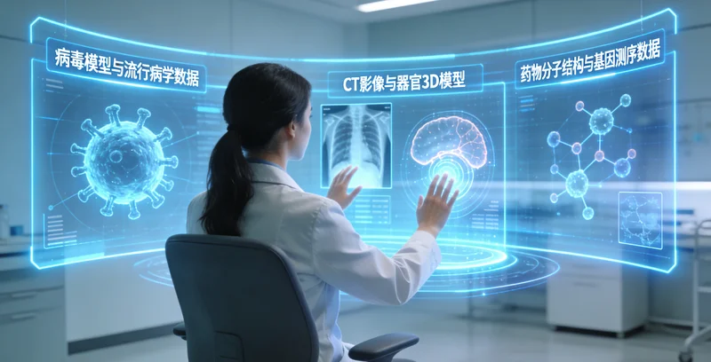 博乐女性在医院进行遗传咨询场景