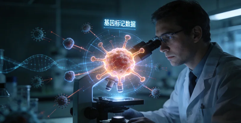 乌苏患者与医生共同查看基因检测