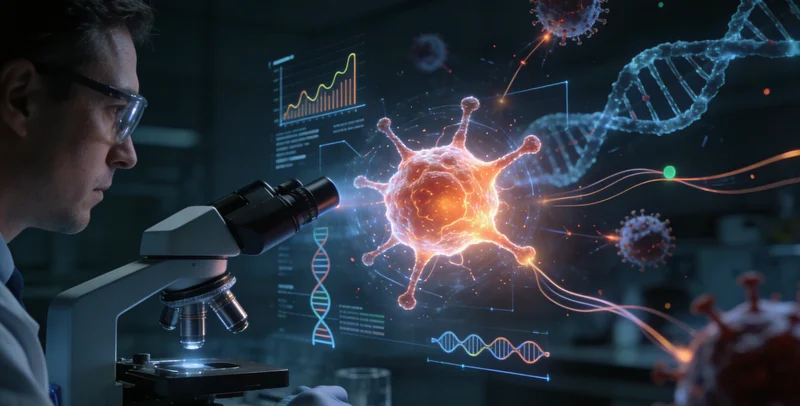 瑞昌医院病理科医生分析肺癌切片