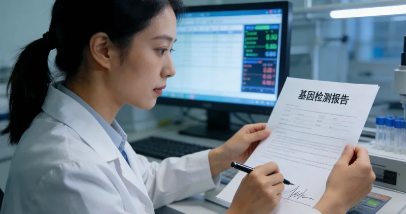 安达遗传咨询师向居民讲解基因检