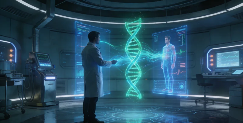 象征包头精准医疗未来的概念图片