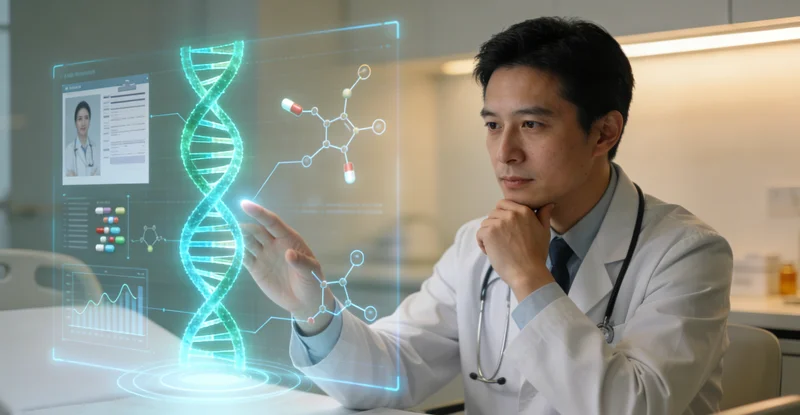 新乐市民进行遗传咨询场景