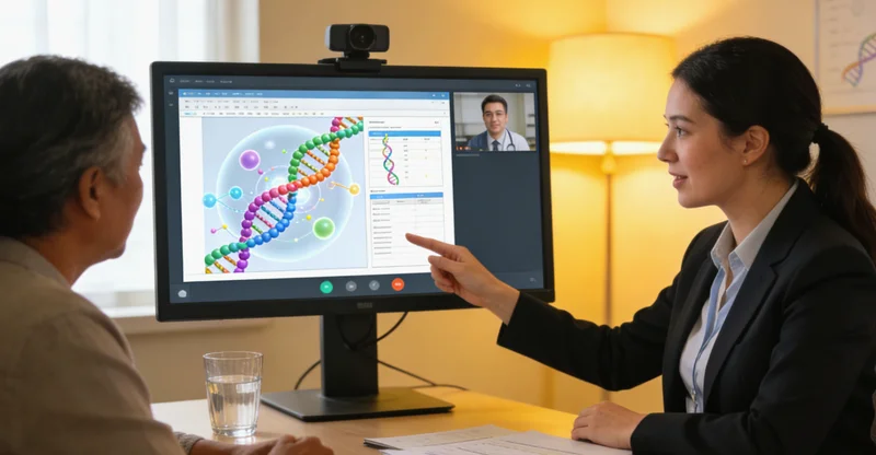 启东家庭在咨询室进行遗传咨询沟