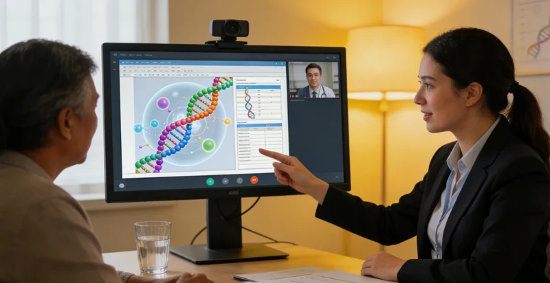 莱州医生为家庭进行遗传咨询解读