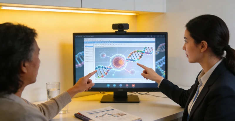 湘潭家庭进行遗传健康咨询示意图