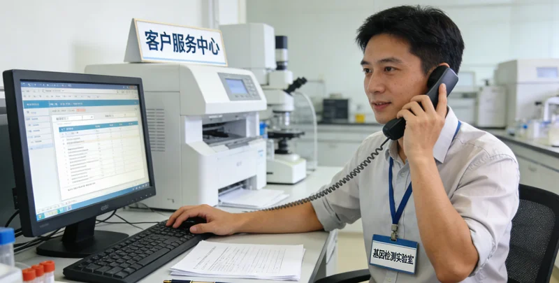 威海市民在医院进行遗传咨询的场