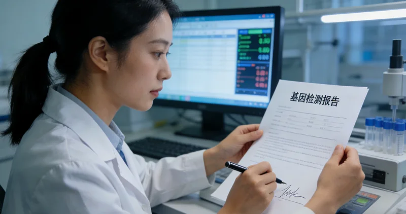 库车遗传咨询师与患者家属解读基